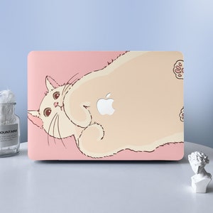Lovely Cat Cartoon MacBook Protective Hard Case Laptop Shell Case Cover MacBook Sleeve For MacBook Air 11 13 Macbook Pro 13 15 16 2020 2022