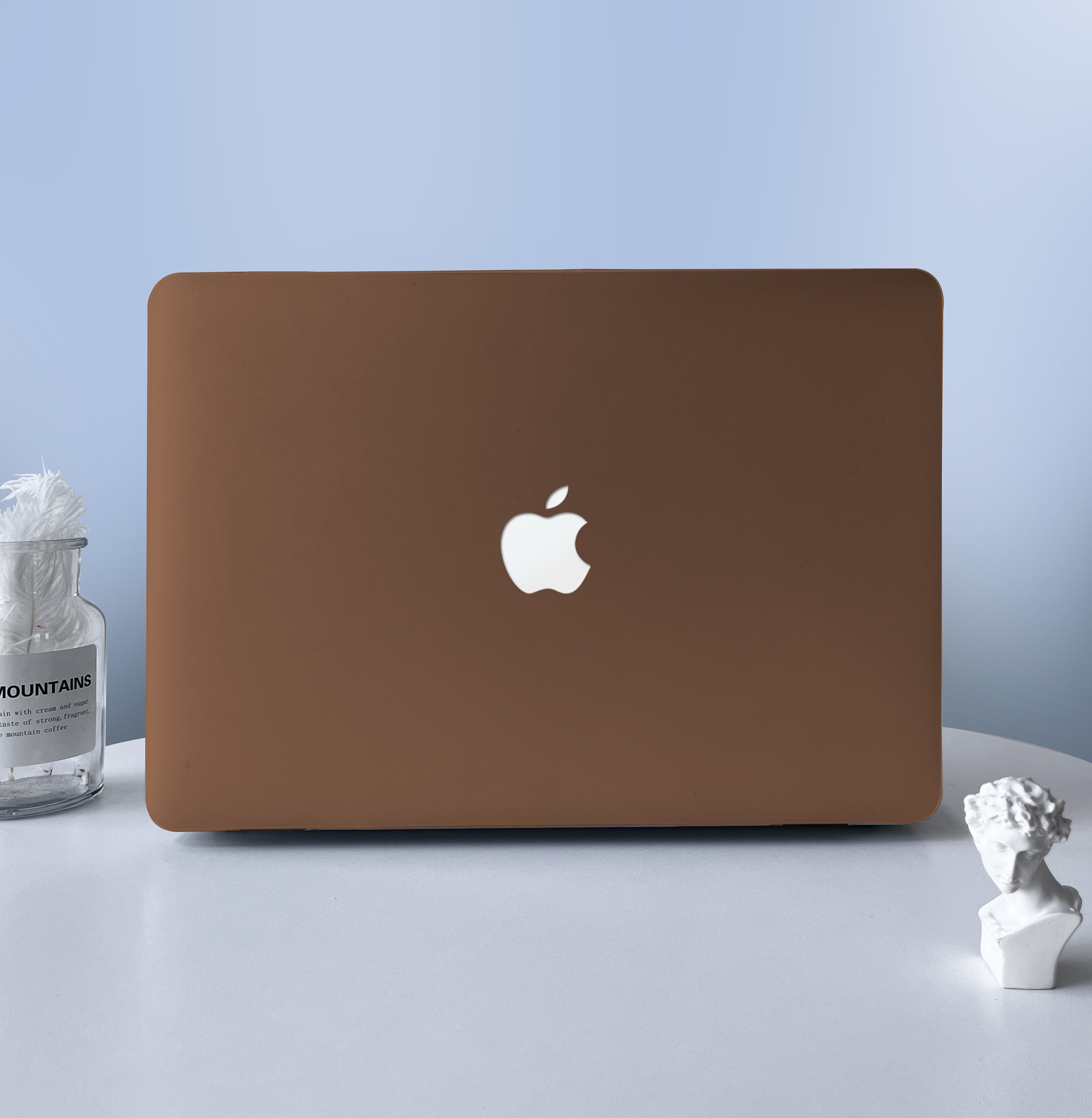 brown macbook pro case