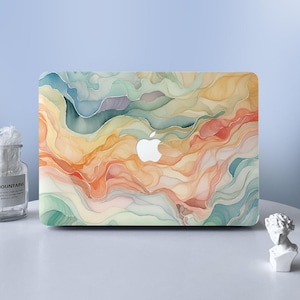 Colorful Waves MacBook Case Macbook Air Pro Case Protective Case For M4 A3240 Air15 A3241 Pro 16 15 14 Case 2025 2024 2023 2021