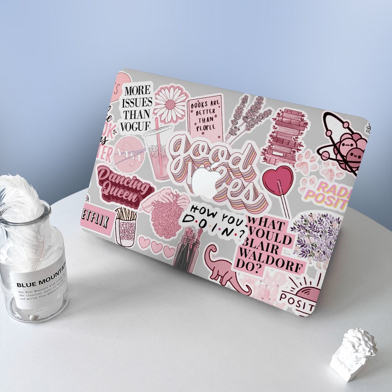 Funda protectora para MacBook Air, pegatina rosa Collage, para M2 Air 13 A2681 Air 13 15 Pro 13 14 16, 2023, 2022, 2021, 2020 imagen 5