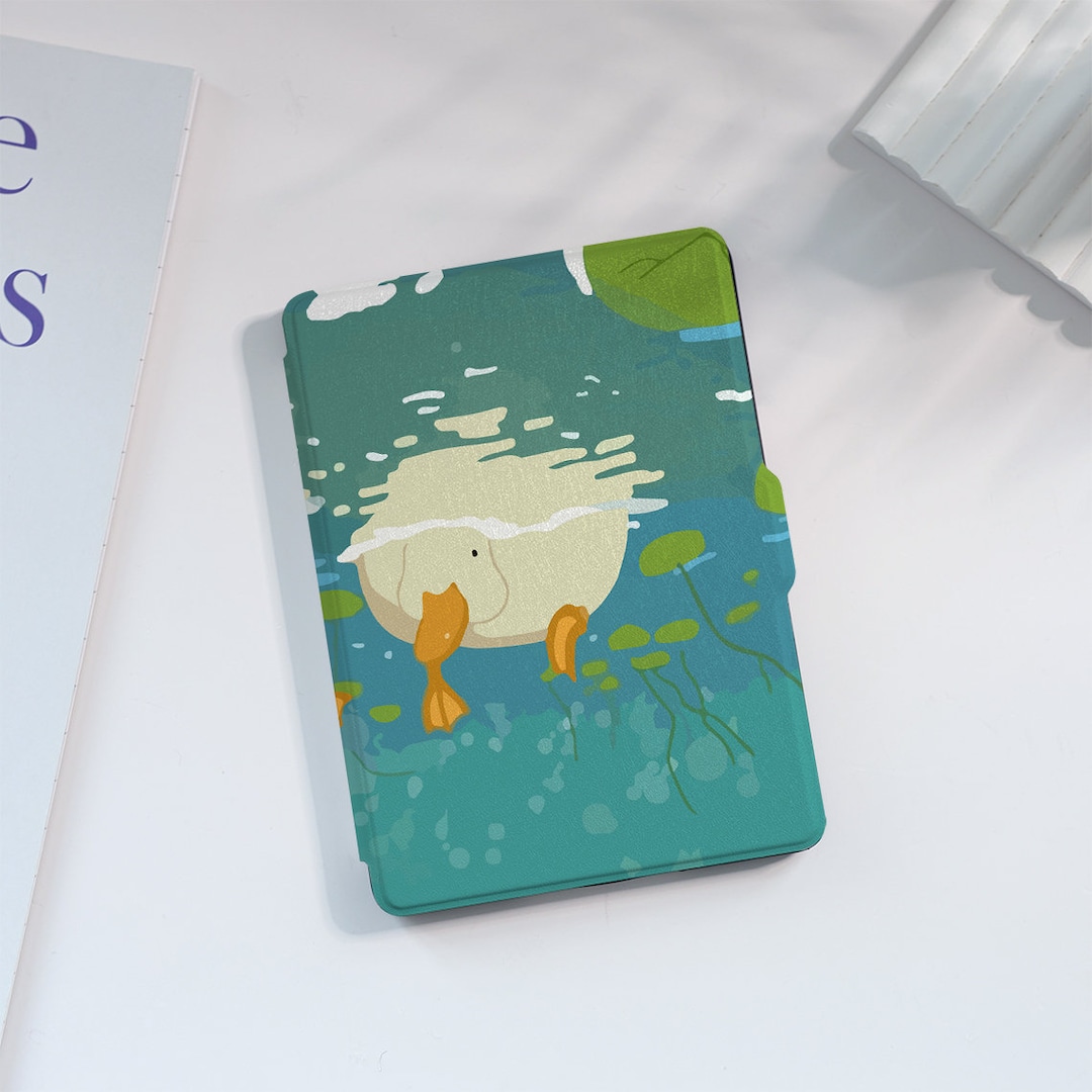 Duck Water Plant Cute Kindle Case Custom for Paperwhite 1/2/3/4, Kindle ...