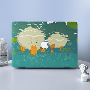 Ente Wasserpflanze niedlichen Cartoon MacBook Schutz Hard Case Laptop Shell Case Skin Cover für MacBook Air 11 13 Macbook Pro 13 15 16 2020-2022