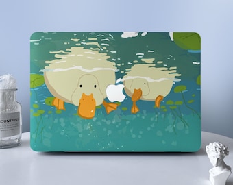 Duck Water Plant Cute Cartoon MacBook Protective Hard Case Laptop Shell Case Skin Cover For MacBook Air 11 13 Macbook Pro 13 15 16 2020-2022