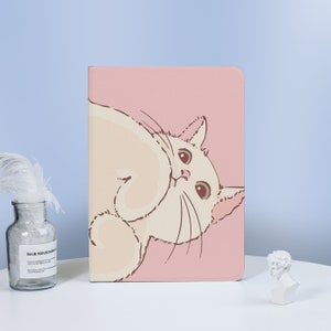 Lovely Anime Cat iPad Case for 2022/2021 iPad Pro 12.9&#39;&#39; 11&#39;&#39; Case, iPad Air 4/5 Case iPad 10 Case, iPad mini 6 Case, iPad Cover Sleeve