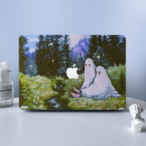 Cartoon Forest Ghost MacBook Case Macbook Air Pro Case Protective Case For M2 Air 13 A2681 Air 13 A2337 Pro 13 14 16 Case 2023 2022 2021