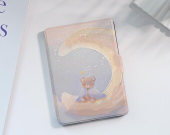 Cute Cartoon Bear Kindle Case Custom For Paperwhite 1/2/3/4,Kindle 2019/2022,Kindle Paperwhite Cover, Kindle Case With Auto Wake/Sleep