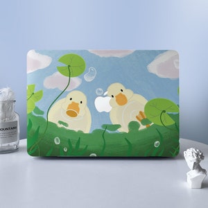Ducks In Lotus Pond MacBook Case | Macbook Air Case | Protective Case For M2 Air 13 A2681 Air 13 A2337 Pro 13 14 16 Case 2023 2022 2021 2020