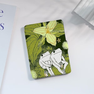 Cartoon Frogs Kindle Case Custom For Paperwhite 1/2/3/4, Kindle 2019/2022, Kindle Paperwhite Cover, Kindle Case With Auto Wake/Sleep