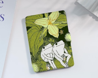 Cartoon Frogs Kindle Case Custom For Paperwhite 1/2/3/4, Kindle 2019/2022, Kindle Paperwhite Cover, Kindle Case With Auto Wake/Sleep