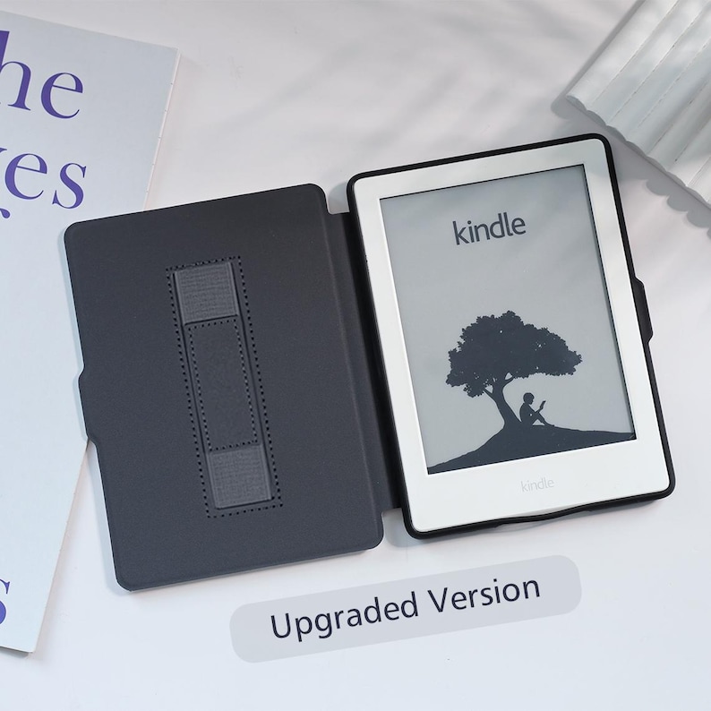 Cartoon Patterns Kindle Case Custom For Paperwhite 1/2/3/4, Kindle 2019/2022, Kindle Paperwhite Cover, Kindle Case With Auto Wake/Sleep hand strap