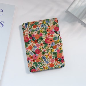 Colorful Flowers Kindle Case Custom For Paperwhite 1/2/3/4, Kindle 2019/2022, Kindle Paperwhite Cover, Kindle Case With Auto Wake/Sleep image 1