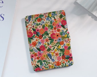 Étui Kindle personnalisé fleurs colorées pour Paperwhite 1/2/3/4, Kindle 2019/2022, étui Kindle Paperwhite, étui Kindle avec réveil/veille automatique