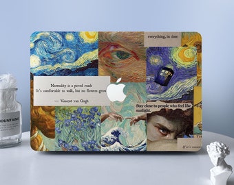 Kunst Collage MacBook Hülle Macbook Air Pro Hülle Schutzhülle Für M2 Air 13 A2681 Air 13 A2337 Pro 13 14 16 Hülle 2023 2022 2021