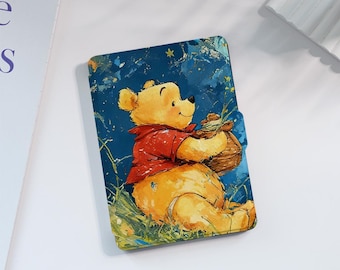 Etui na Kindle'a z Kubusiem Puchatkiem, dedykowane do Paperwhite 1/2/3/4, Kindle 2019/2022, etui na Kindle Paperwhite, etui na Kindle z automatycznym wybudzaniem/uśpieniem