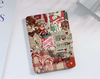 Christmas Collage Kindle Case Custom For Paperwhite 1/2/3/4, Kindle 2019/2022, Kindle Paperwhite Cover, Kindle Case With Auto Wake/Sleep
