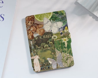 Schmetterling Collage Kindle Hülle Custom für Paperwhite 1/2/3/4, Kindle 2019/2022, Kindle Paperwhite Cover, Kindle Hülle mit Auto Wake/Sleep