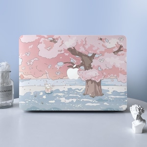 Cartoon Bunny Pink MacBook Case Macbook Air Pro Case Protective Case For M2 Air 13 A2681 Air 13 A2337 Pro 13 14 16 Case 2023 2022 2021