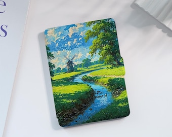 Cartoon Scenery Kindle Case Custom For Paperwhite 1/2/3/4,Kindle 2019/2022,Kindle Paperwhite Cover, Kindle Case With Auto Wake/Sleep