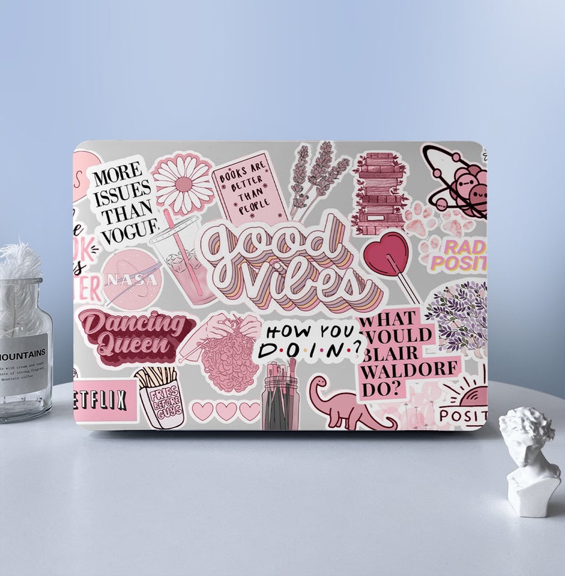 Funda protectora para MacBook Air, pegatina rosa Collage, para M2 Air 13 A2681 Air 13 15 Pro 13 14 16, 2023, 2022, 2021, 2020 imagen 2