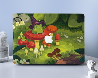 Frosch Mushroom Meadow MacBook Case Macbook Air Case Schutzhülle für M2 Air 13 A2681 Air 13 15 Pro 13 14 16 Case 2023 2022 2021 2020