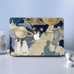 Retro Collage MacBook Hülle Macbook Air Pro Hülle Schutzhülle Für M2 Air 13 A2681 Air 13 A2337 Pro 13 14 16 Hülle 2023 2022 2021