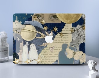 Retro Collage MacBook Hülle Macbook Air Pro Hülle Schutzhülle Für M2 Air 13 A2681 Air 13 A2337 Pro 13 14 16 Hülle 2023 2022 2021