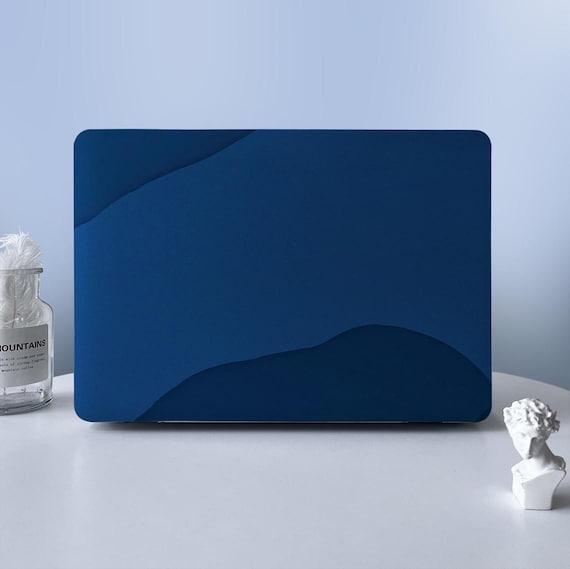 Midnight Blue Abstract Art MacBook Protective Hard Case Laptop