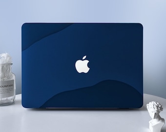 Midnight Blue Abstract Art MacBook Protective Hard Case Laptop