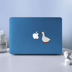 Cute Funny Goose Blue MacBook Protective Hard Case Laptop Shell Case Cover Skin For MacBook Air 11 13 Macbook Pro 13 15 16 2008-2021