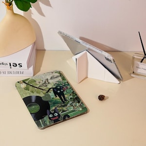 Étui pour iPad mignon dessin animé chat pour iPad 11 2025, Y+Flip étui pour iPad Air 6/5/4 Pro 10,9 po. 11 po. 12,9 po., iPad 9/8/7 Mini 7 6 5 4 étui 2025/2024/2022