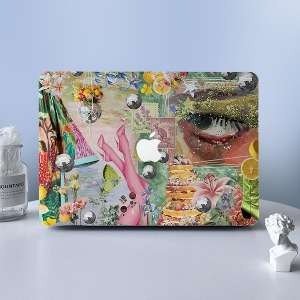 Oil Painting Colorful MacBook Case Macbook Air Pro Case Protective Case For M2 Air 13 A2681 Air 13 A2337 Pro 13 14 16 Case 2023 2022 2021