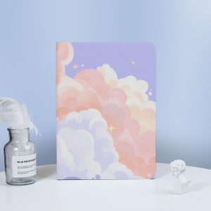 Purple Cloudy Sky Anime iPad Case for 2022/2021 iPad Pro 12.9&#39;&#39; 11&#39;&#39; Case, iPad Air 4/5 Case iPad 10 Case, iPad mini 6 Case, iPad Cover