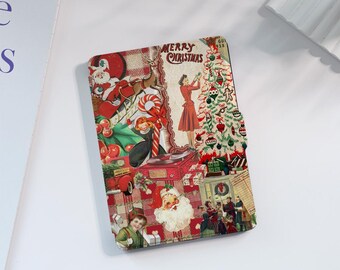 Christmas Collage Kindle Case Custom For Paperwhite 1/2/3/4, Kindle 2019/2022, Kindle Paperwhite Cover, Kindle Case With Auto Wake/Sleep