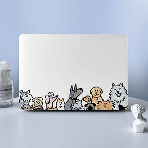 Cute Dogs Cartoon Animal MacBook Protective Hard Case Laptop Shell Case Cover For MacBook Air 11 13 Macbook Pro 13 15 16 2020 2022