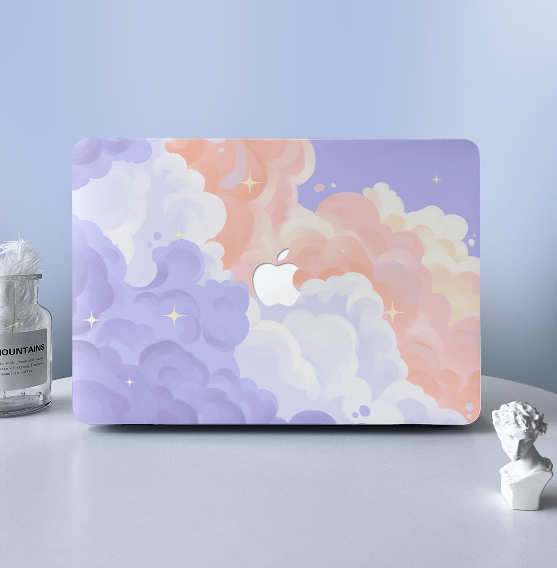 Purple Clowdy Sky MacBook Case Protective Hard Case Laptop Shell Case Cover For MacBook Air 11 13 Macbook Pro 13 14 15 16 2008 2021 2022