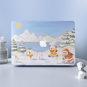 Winter Scene MacBook Case Macbook Air Pro Case Protective Case For M2 Air 13 A2681 Air 13 A2337 Pro 13 14 16 Case 2023 2022 2021