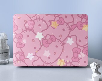 ハローキティー マックブック ケース HelloKitty MacBook Brown Pink Hello Kitty Hardshell Laptop Case for Apple