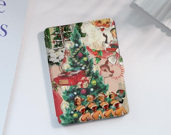 Christmas Collage Kindle Case Custom For Paperwhite 1/2/3/4, Kindle 2019/2022, Kindle Paperwhite Cover, Kindle Case With Auto Wake/Sleep