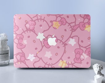 Pink Kitty Cartoon MacBook Case Macbook Air Pro Case Protective Case For M2 Air 13 A2681 Air 13 15 Pro 13 14 15 16 Case 2023 2022 2021 2020