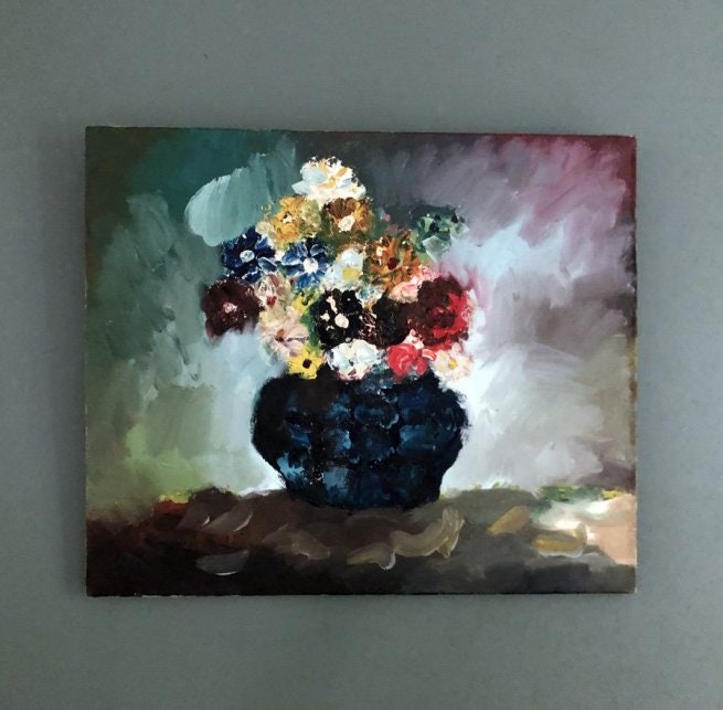 Huile sur Toile Tableau Nature Morte