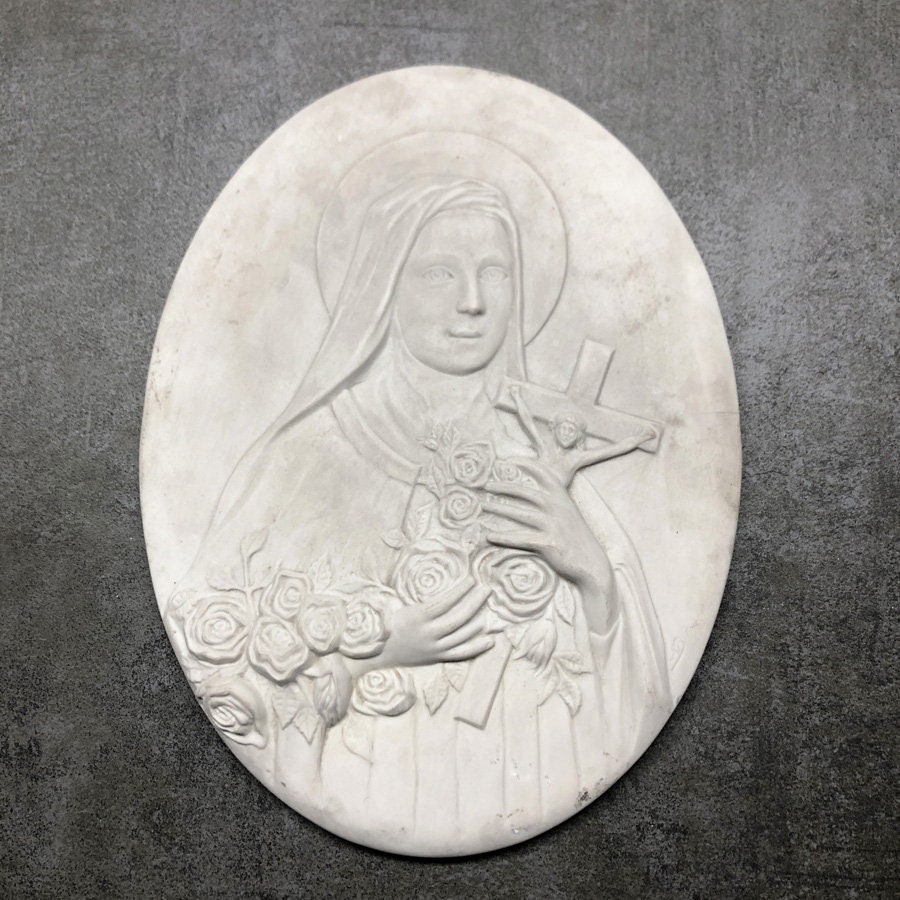 Médaillon Sainte Thérèse Plâtre à Accrocher