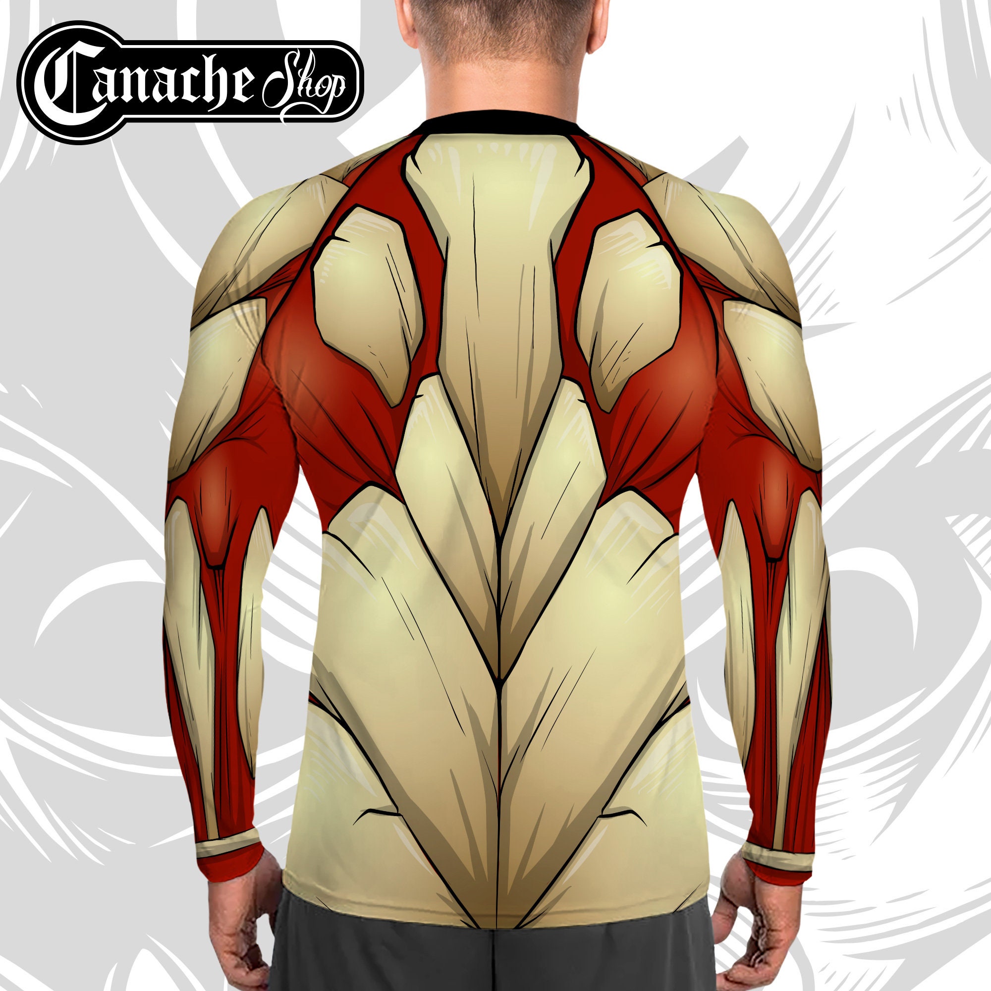 Armored Body Attack on Titan Anime Rash Guard | Etsy