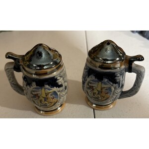 Vintage Beer Stein Salt & Pepper Shakers