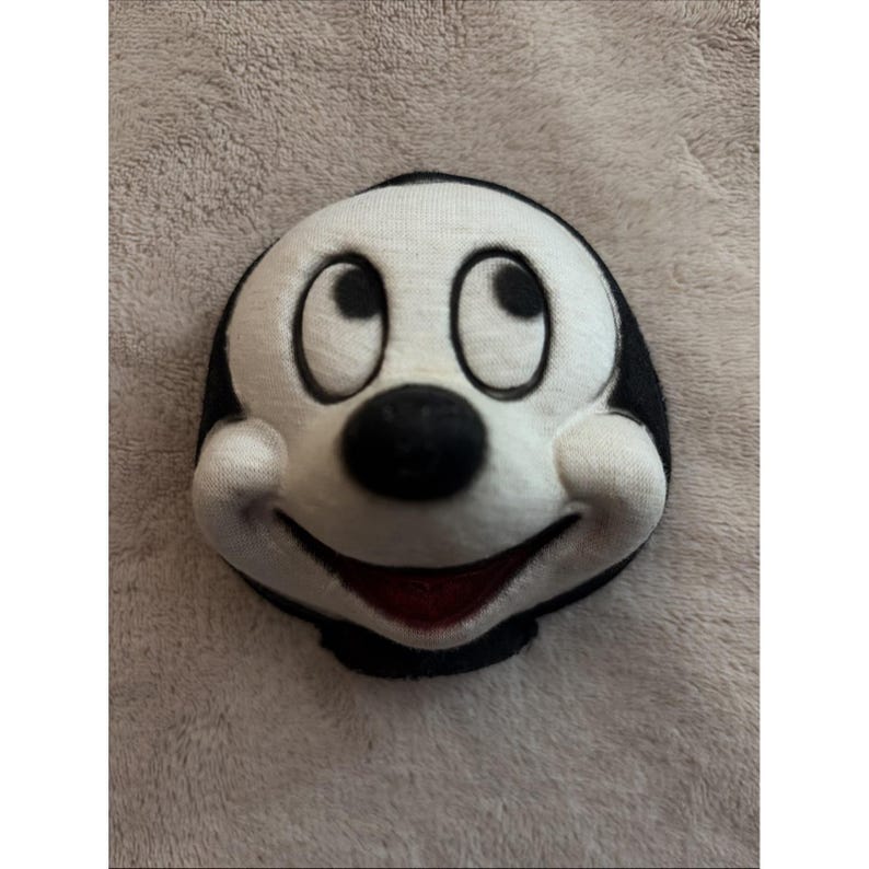 Vintage Mickey Mouse Plush Doll Original Face Gund 1940's Walt Disney image 1