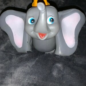 Vintage 1970s Walt Disney Dumbo Plastic Jointed Toy