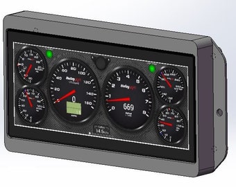 03-07 Chevrolet Silverado / GMC Sierra (NBS) Radio Delete - Holley 6.86 / ACES 7 Pro Screen Mount