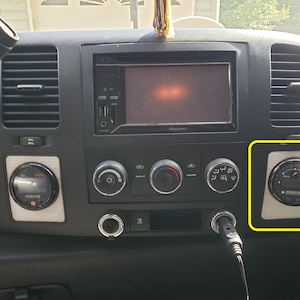 07-13 Chevrolet Silverado / GMC Sierra (NNBS) RIGHT Cubby Gauge Pod