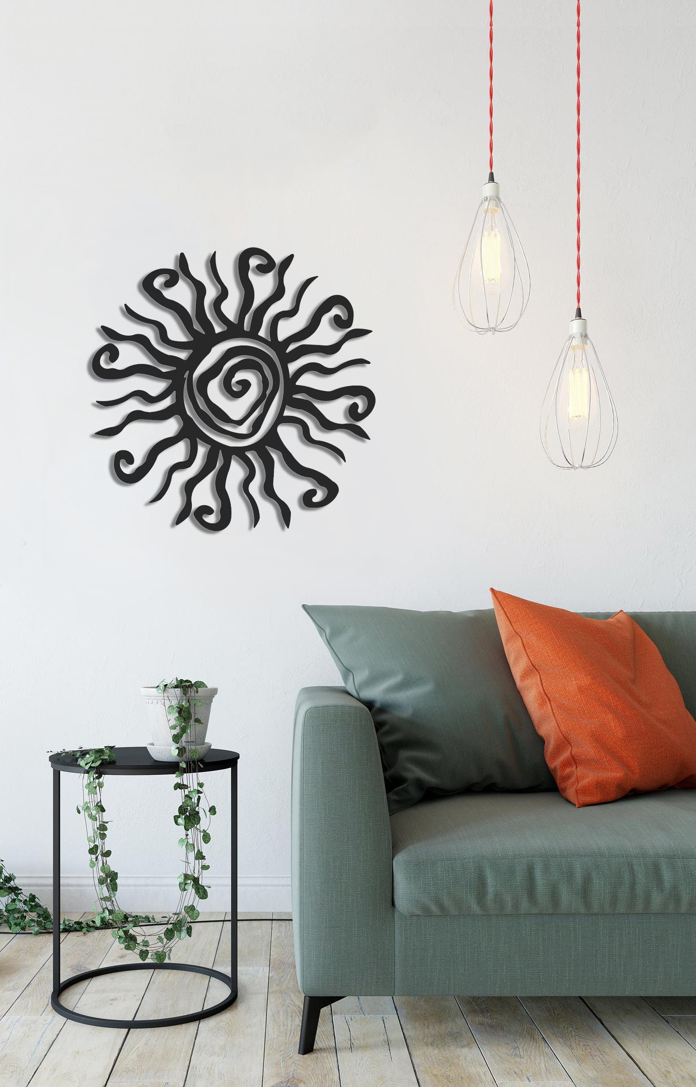 Sun Decor Metal Wall Art Decorative Wall Hanging Sun Outdoor Etsy