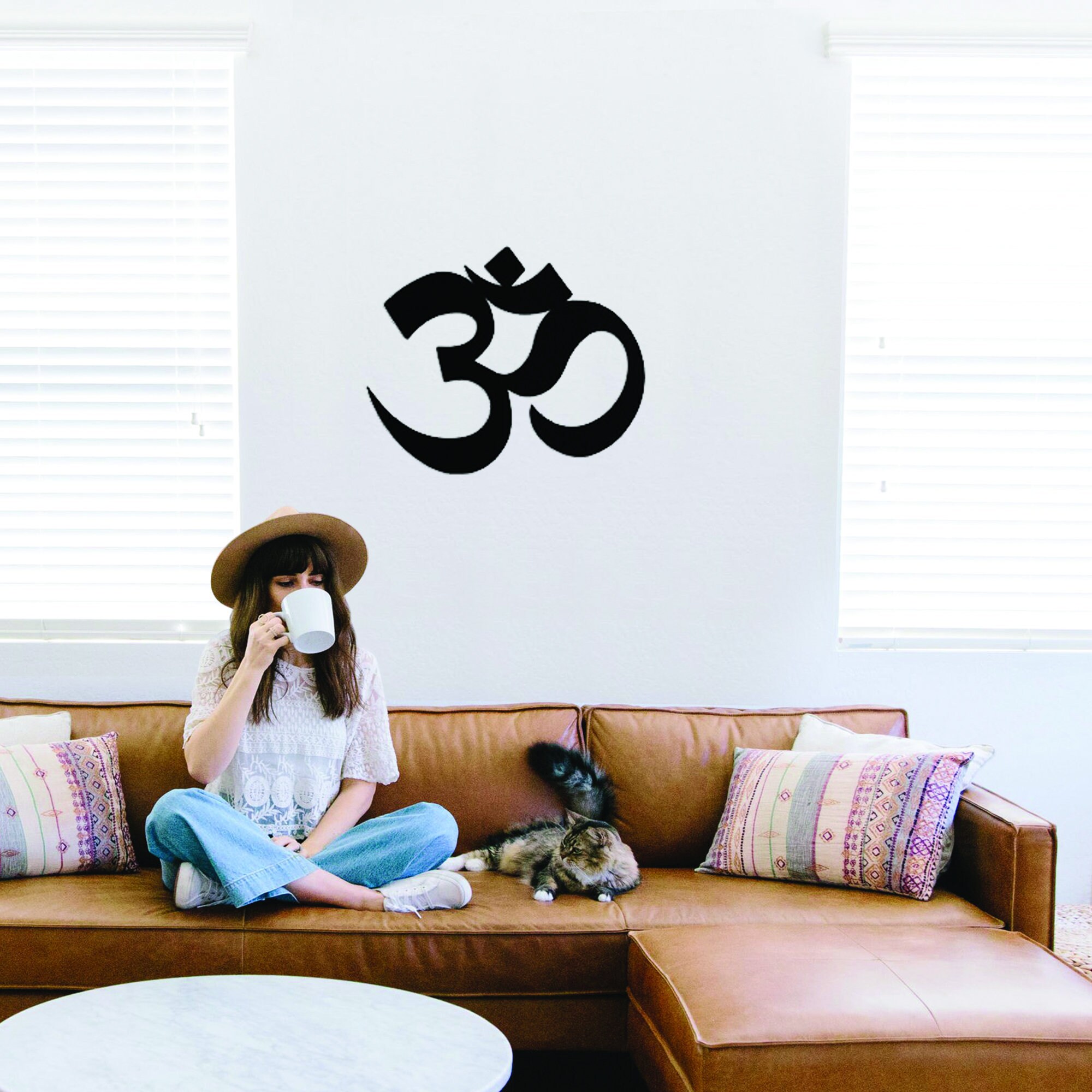Yoga Om Metal Wall Art Yoga Wall Decor Metal Wall Sign Etsy UK