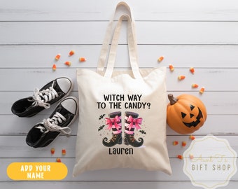 Sac personnalisé de bonbons ou de bonbons d'Halloween, sac de bonbons d'Halloween pour enfants, cadeau d'Halloween